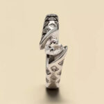 Twisted Solitaire CZ Silver Ring - Image 2