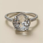 Solitaire CZ Silver Ring – Sculpted Elegance - Image 3