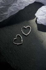 925 Silver Heart Loops - Image 4