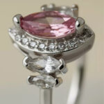 Blush Marquise Empress Silver Ring Graceful Radiance - Image 3