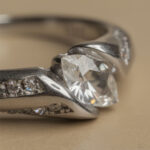 Infinity Twist Round Solitaire CZ Silver Ring - Image 3