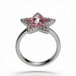Blush Star CZ Silver Ring - Image 3