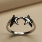 Twin Star Silver Ring