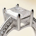Emerald-Cut Solitaire CZ Silver Ring - Image 3