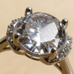 Classic Round Halo CZ Silver Ring