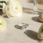 Round Solitaire CZ Silver Ring - Image 4
