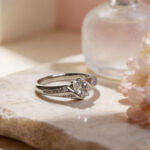 Infinity Twist Round Solitaire CZ Silver Ring - Image 4