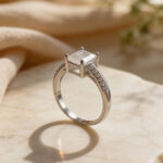 Emerald-Cut Solitaire CZ Silver Ring - Image 4