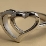 Open Heart Embrace Silver Ring - Image 4