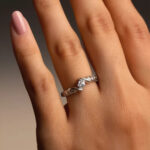 Twisted Solitaire CZ Silver Ring - Image 5