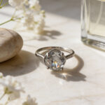 Solitaire CZ Silver Ring – Sculpted Elegance - Image 6