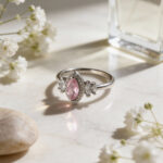 Blush Marquise Empress Silver Ring Graceful Radiance - Image 5