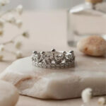 Empress Crown Eternity Silver Ring - Image 5