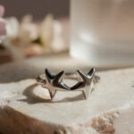 Twin Star Silver Ring - Image 2