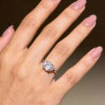 Classic Round Halo CZ Silver Ring - Image 6