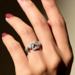 Intertwined Heart CZ Silver Ring - Image 6