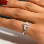 Blush Marquise Empress Silver Ring Graceful Radiance - Image 6