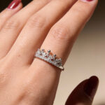 Empress Crown Eternity Silver Ring - Image 7