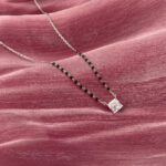 Diamond Modern Mangalsutra with Earrings