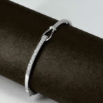Lock Oval Band 925 Silver Bracelet by AArumi - Image 2