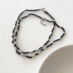Midnight Spark Silver Anklet - Image 2