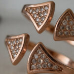 Rosé Triangle CZ Silver Toe Ring (Pair) - Image 3
