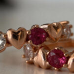 Rosé Heart CZ Silver Toe Ring (Pair) - Image 3