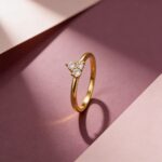 Trinity Bloom Ring – Gold Finish