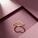 Aurora V Spark Ring – Gold Finish