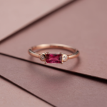 Ruby-Tone Rectangle Ring