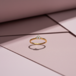 Trinity Bloom Ring – Gold Finish - Image 2