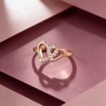 Twin Love Spark Ring – Rose Gold Finish