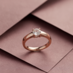 Elegant Rose Gold Solitaire Engagement Ring