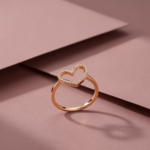 Eternal Love Heart Ring – Rose Gold Finish